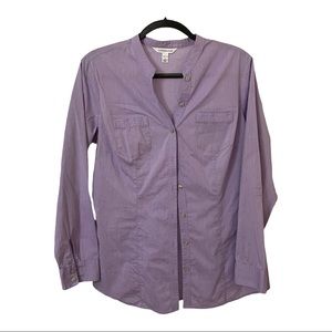 Women’s Croft & Barrow Purple Button Up Shirt - Size L